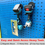 MUTUACTOR Super Power Magnetic Hooks Heavy Duty,2packs Strong Large Magnetic Hooks for Power Tools Organization Heavy Duty Hooks for Cordless Drills Impact Drivers Power Spanners Metal Tool Chest - Image 4