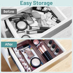 25 PCS Plastic Drawer Organizer Set, Makeup Organizers and Storage Bins - Image 4