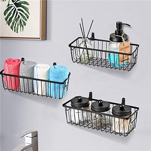 SheeChung Wall Hanging Baskets, Small Wire Basket for Organizer, 4 Pack - Image 5