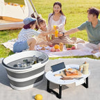 Collapsible Bucket, Upgraded 16L (4.2 Gallon) Collapsible Mop Bucket with Multi-Functional Lid, Foldable Portable Bucket Camping Beach Sand Pool Boat Fishing-Water Pot Pail-Space Saving Square - Image 6