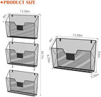 OYEAL Hanging Wall File Organizer, Mesh File Folder Holder for Home Offic - Image 2