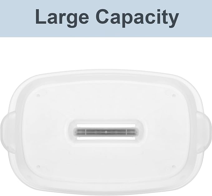 Haundry Large Cleaning Caddy with Handle, Cleaning Tool Storage Basket Organizer, Sturdy Pail Bucket Organizer, Household Bucket for Cleaning Supplies - Clear - Image 4