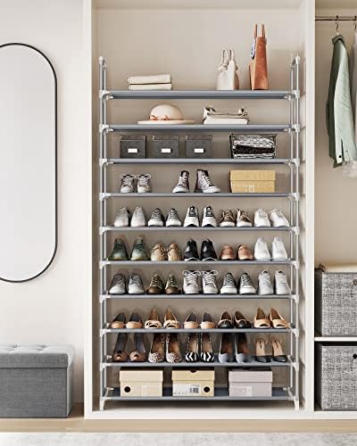 SONGMICS Shoe Rack, 10-Tier Shoe Shelf, Shoe Storage Organizer - Image 4