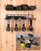 UNITEDPOWER Wall Mounted Power Tool Organizer Holder, Heavy Duty Utility Storage Rack for Battery Powered Hand Tools, Cordless Drill Rack, Workshop, Shed, Garage, Home - Image 7