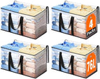 Moving Bags, Extra Large Heavy Duty Storage Bags, 76L, 4 Packs by EpicTotes