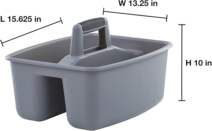 Mighty Tuff Rough and Rugged All-Purpose Cleaning Caddy, Grey/Black 2 Count (CD0170) - Image 2