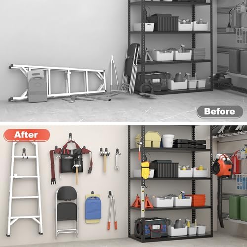 TORACK 15 PCS Garage Storage Hooks, Shelving Hooks for Shelving Units - Image 7
