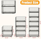 JKsmart 6-Tier XXL Stackable Wire Basket, Snack Organizer for Countertop - Image 4