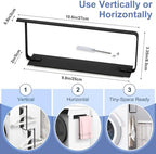 Magnetic Hanger Holder for Laundry Room, 1-Pack, Black - Image 3