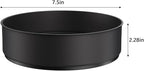 VAEHOLD Lazy Susan Stainless Steel Spice Rack Turntable for Pantry Cabinet - Decorative Trays Storage Containers Organizer for Kitchen Cabinet, Snacks, Bathroom (7 1/2 inches) (7 1/2'' Black) - Image 2