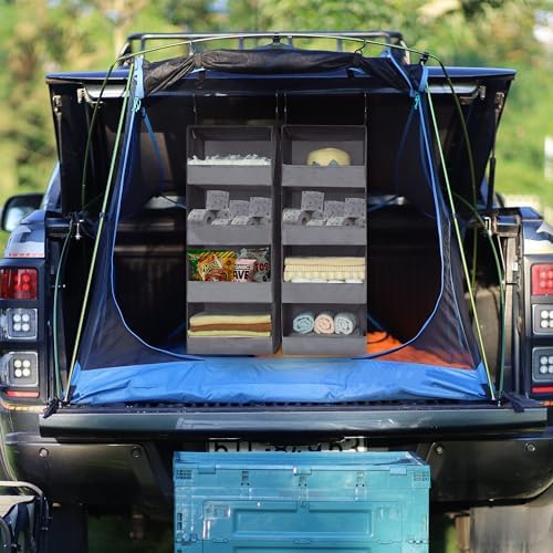 GRANNY SAYS 4-Shelf Hanging Organizer, Closet Hanging Shelves, Closet Hanging Storage Organizers, Organization for Bedroom, Living Room, Baby Nursery, Camper Accessories, Gray, 1-Pack | 44 lb Capacity, No-Sag Support, Keeps Clothes Neat, Folds Flat, Fi... - Image 6