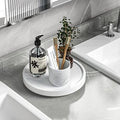 Turntable Vanity Tray, 9 Inch Bamboo Kitchen Sink Countertop Organizer by VeyFey