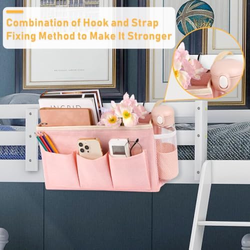 Lilithye Bedside Caddy, Bedside Storage Bag Hanging Organizer for Bunk Bed - Image 2