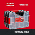 CRAFTSMAN Storage Organizer,Small Parts Organizer with 10-Compartments,Lid Includes Secure Latch (CMST60964M), (Pack of 6) - Image 6