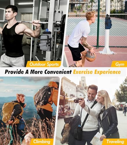 Nuovoware Magnetic Gym Bag, 40oz, Water Bottle Carrier Holder, Gray - Image 7