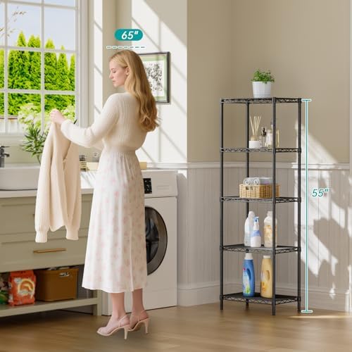 SINGAYE Metal Shelves Wire Shelving Storage Standing Adjustable Shelf Unit - Image 2