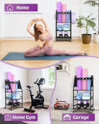 Mythinglogic Home Gym Rack for Dumbbells, Yoga Mats and Workout Equipment - Image 7