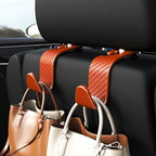 4-Pack Car Headrest Hooks Holds 55lbs Seat Storage Organizer for Bags - Image 2