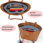 Handbag Tote Purse Organizer Insert, Large, Grey - Image 6