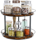 LAMU 2-Tier Lazy Susan Turntable Organizer, Spinning Spice Rack for Cabinet by YourHome-OrganizationHelper