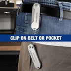 WORKPRO 2PCS EDC Folding Utility Knife, Mini Box Cutter with Quick Open Axis Lock, Quick Change Blade Razor Knife, Foldable Small Pocket Knife with Belt Clip, 2 Packs with 10 Extra Blades - Image 6