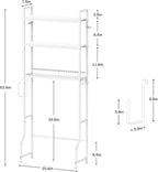 Over Toilet Bathroom Organizer with Toilet Paper Holder - Image 8