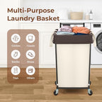 Rolling Laundry Hamper with Wheels and Handle, 160L Rolling Laundry Basket - Image 6