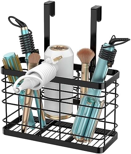 Hair dryer holder cabinet door - Hair tool organizer wall mount by Vecallo