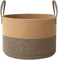 JMvicyroam 65L Extra Large Machine Washable Cotton Rope Blanket Basket by JMvicyroam