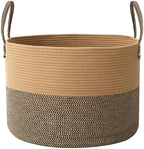 JMvicyroam 65L Extra Large Machine Washable Cotton Rope Blanket Basket by JMvicyroam