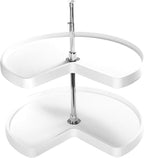 Rev-A-Shelf 28" Kidney Shaped Dual Tier Lazy Susan for Corner Base Cabinets - Image 8