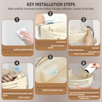 Conworld Corner Shower Caddy Suction Cups, No-Drilling Corner Shower Shelf - Image 5