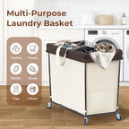 320L Laundry Hamper with Wheels, Large Rolling Laundry Basket with Wheels - Image 6