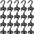 DIYMAG Magnetic Hooks 20pcs 50lbs Cruise Essentials 2026 Magnet Hook Black by DIYMAG