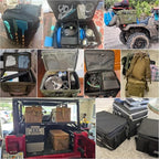 Tactical Camping Storage Bag Utility Tote Bag Camping Kitchen Organizer with Axe Holder & Shoulder Strap - Image 4