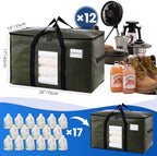 TAILI 12 Pack Green Extra Large Moving Bags,Storage Bag with Visible Window - Image 6