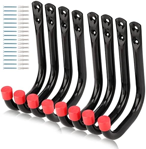 Heavy Duty Steel Garage Storage Utility Hooks, 8 Pack Wall Mount Hanging Storage Utility Hanger by Unknown