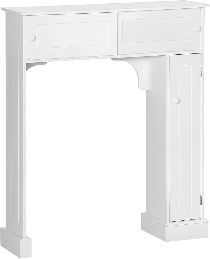 HOMCOM Over The Toilet Bathroom Cabinet Storage Cabinet White by HOMCOM