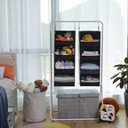 GRANNY SAYS 4-Shelf Hanging Closet Organizer, Foldable Storage, Black | 44 lb Capacity, No-Sag Support, Keeps Clothes Neat, Folds Flat, Fits RV, Dorm & Small Closets, 2 Pack - Image 4