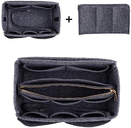 ZTUJO Purse Organizer Insert, Felt Bag Organizer with Metal Zipper, Handbag & Tote Shaper, For Speedy Neverfull Tote, 7 Sizes - Image 5