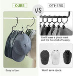 Mkono Hat Organizer, Hat Storage Hangers for Closet Holder 40 Caps Set of 4 - Image 5