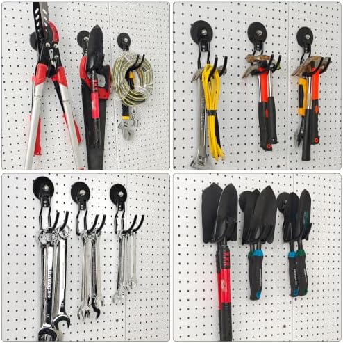 3-H Heavy Duty Magnetic Hooks,No-Drill Garage Power Tool Holder, 2 Pack - Image 5