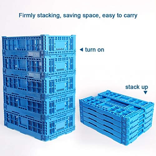 Collapsible Storage Bin Containe， 52 Liter Transfer box,crate Transit storage of various items (23.6" L x 15.7" W x 8.6" H-two) - Image 4