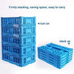 Collapsible Storage Bin Containe，43 Liter Transfer box,crate Transit storage of various items (23.6" L x 15.7" W x 7.1" H) - Image 3