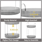 Asayuee 360 Rotating Makeup Organizer,3 Tier Large Capacity Make Up Organizers and Storage,Makeup Organizer for Bathroom,Cosmetic Perfume Stand Organizer(Grey-3 Tier) - Image 4