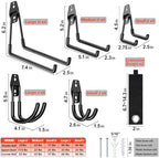 MKRUI 30-Pack Garage Hooks for Storage & Hanging Items, Save Space - Image 2