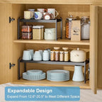 Expandable Cabinet Shelf Organizer, Adjustable kitchen Countertop Storage - Image 3
