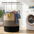 OIAHOMY 60L Nursery Hamper Laundry Basket Laundry Hamper Yellow/Black - Image 3