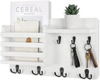 Nekon Mail Holder for Wall, 16.8 Inch Mail Organizer, White by NekonDesign