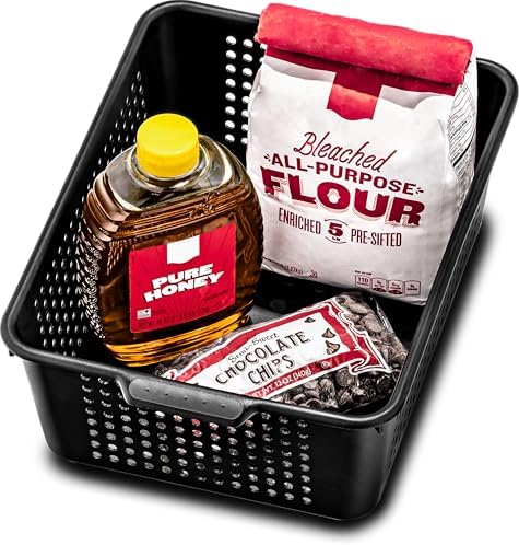 madesmart Classic Large Storage Basket with Soft Handle, Granite - Image 5